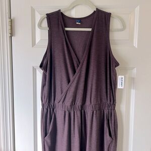 Brand new, never worn Old Navy Active Breathe On Purple Jumpsuit size L